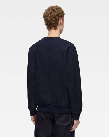 INDIGO SWEAT CREW NECK PO-YARN DYE,Indigo, small image number 2