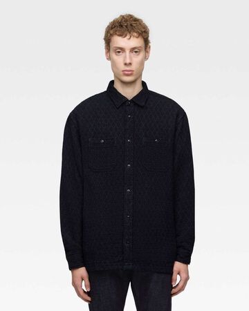 SASHIKO WORK SHIRT,Indigo, small image number 0