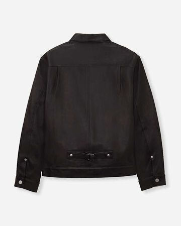 LEATHER JACKET,BLK, small image number 7