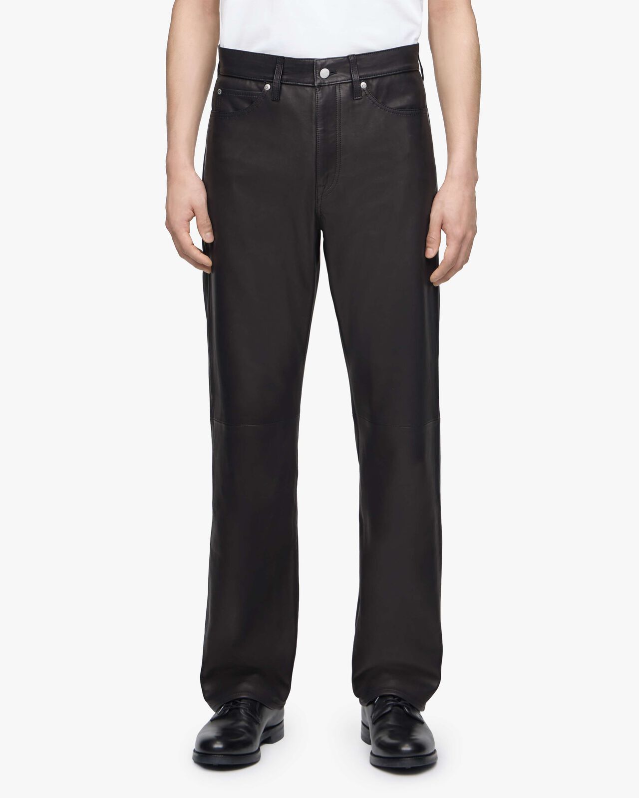 #100 STRAIGHT - SMOOTH LEATHER,BLK, large image number 12