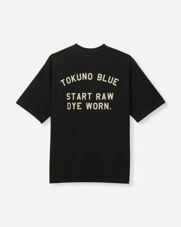 ZIMBABWE COTTON S/S TEE - TOKUNO BLUE,NAVY, large image number 5