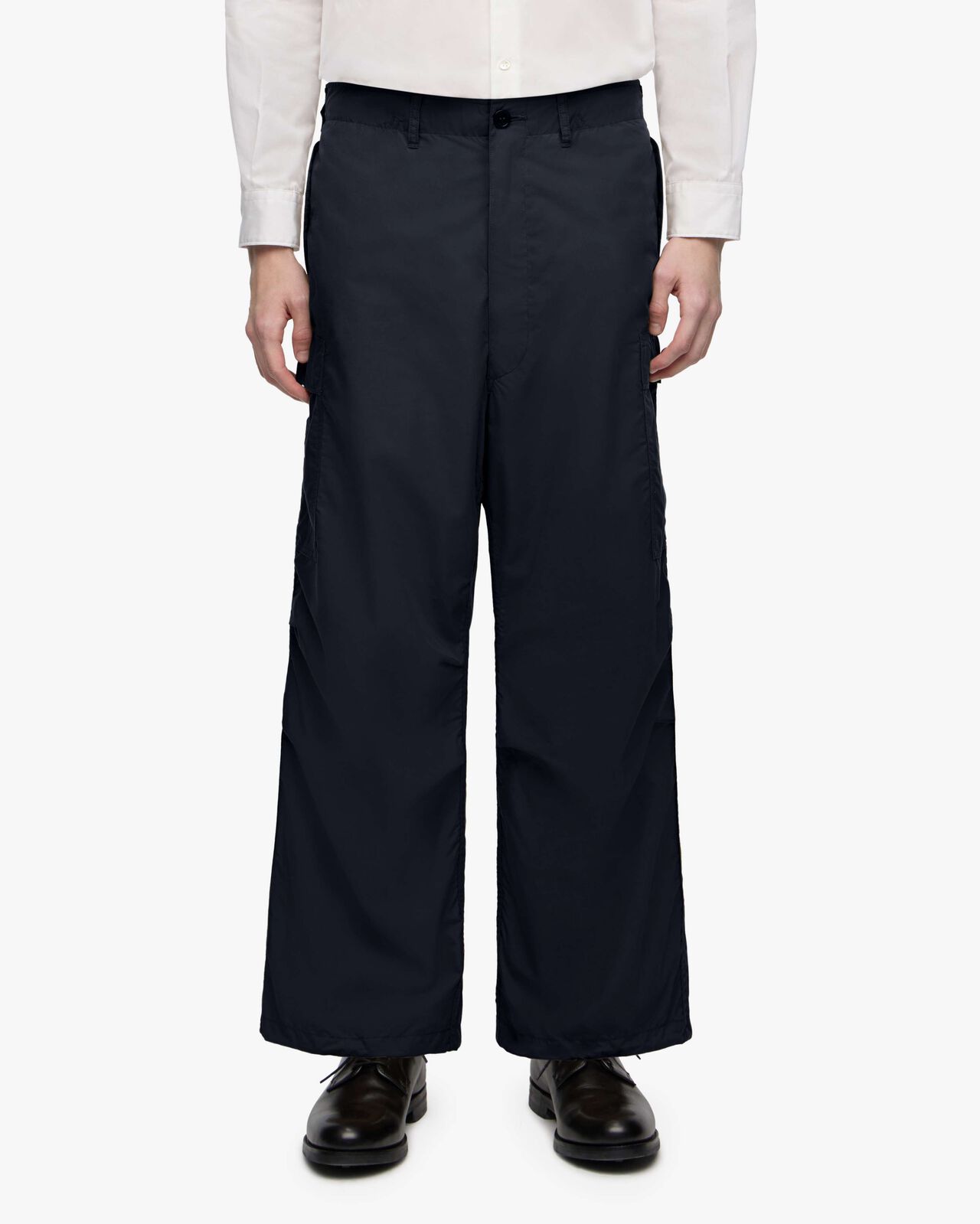 [Mid Feb Release] COTTON SILK CARGO PANTS,NAVY, large image number 9