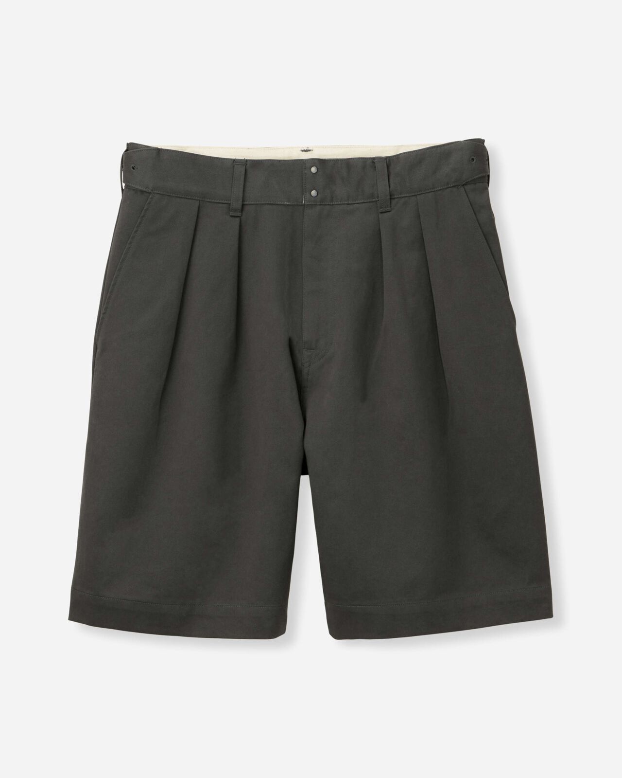 [Mid Feb Release] WESTPOINT WIDE SHORTS-FABRIC DYE,Light Black, large image number 12