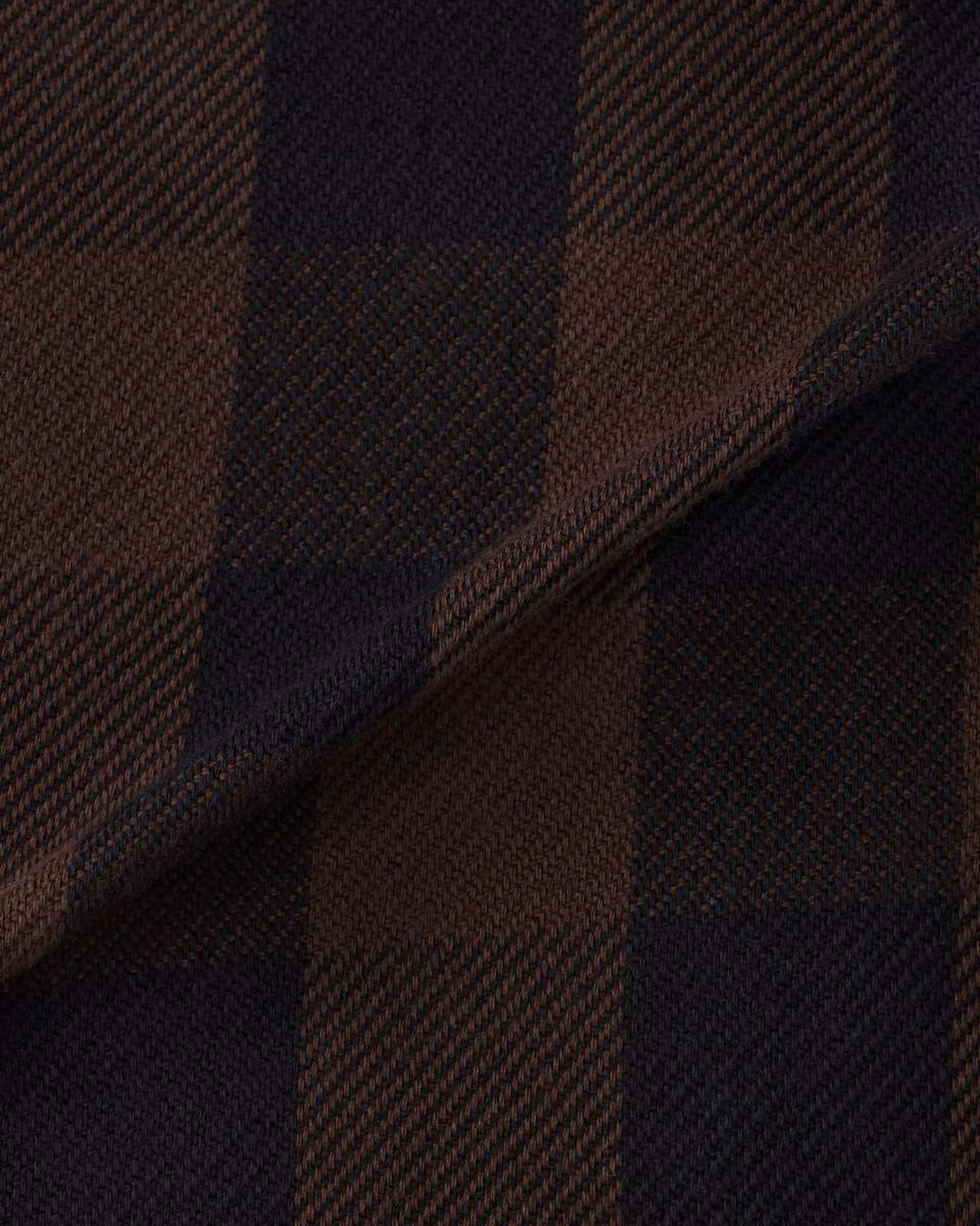 BLOCK CHECK L/S SHIRT,BRN, large image number 10