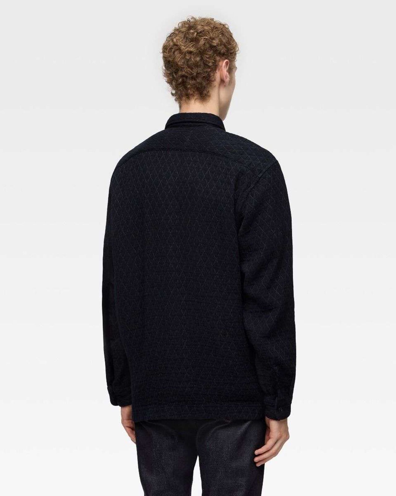 SASHIKO WORK SHIRT,Indigo, large image number 2