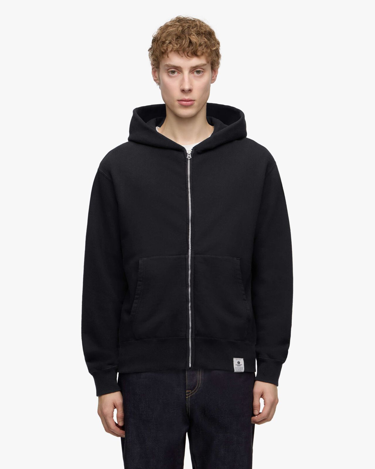 LOOPWHEEL SWEAT ZIP UP HOODY,Grigio, large image number 7