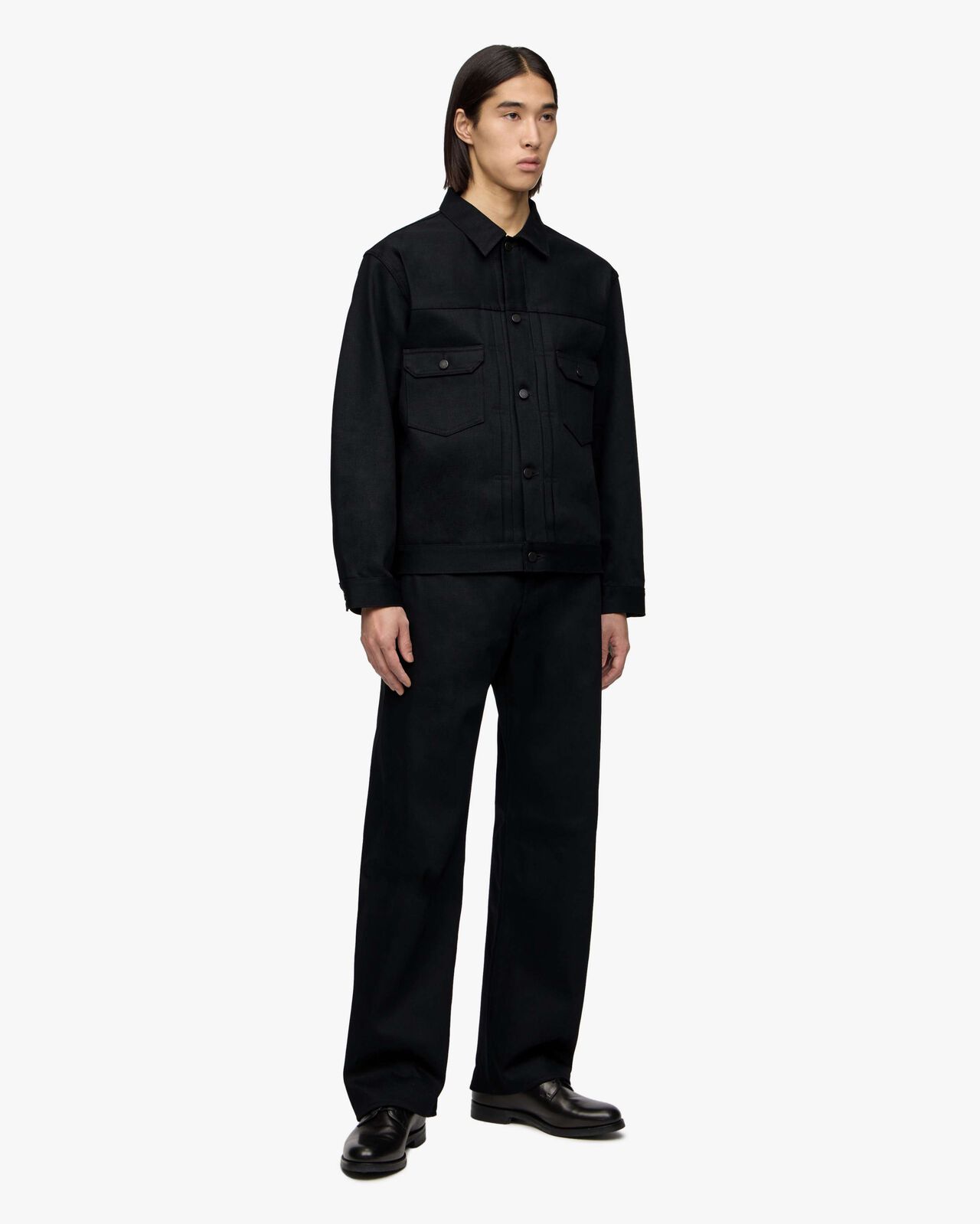#400 STANDARD WIDE 14.7oz ZIPPER FLY,BLK, large image number 4