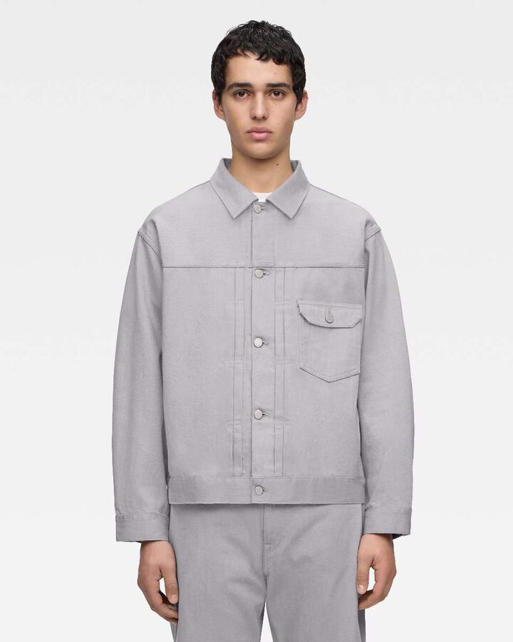 #001 DENIM JACKET - CHARCOAL DYED,, medium