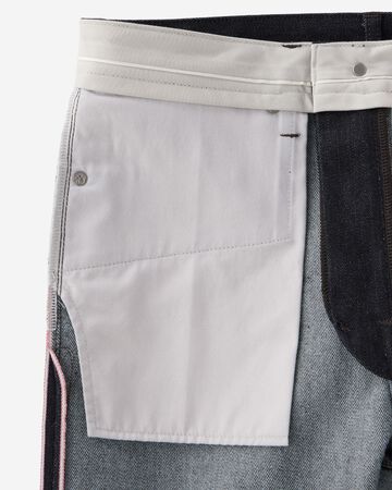 CASHMERE TAPERED 13.7oz ZIPPER FLY,Indigo, small image number 9