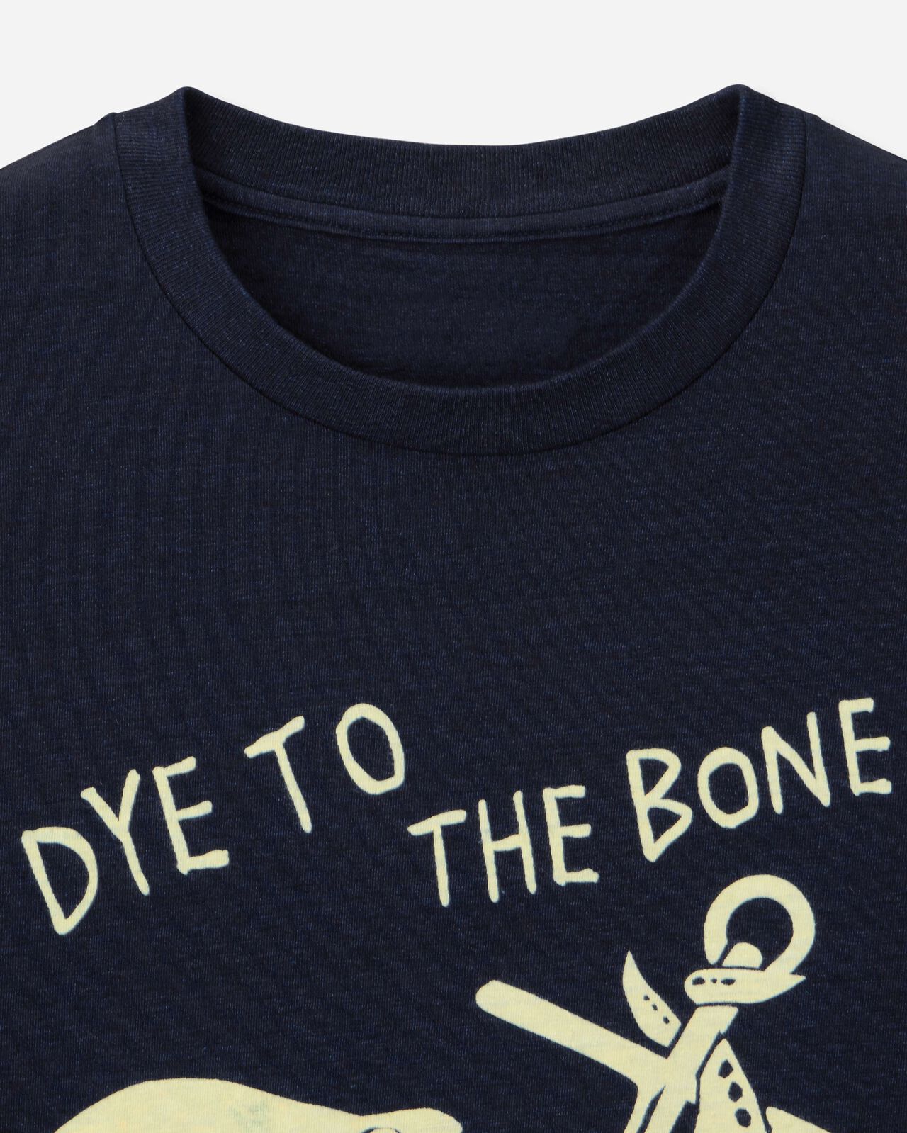 INDIGO YARN DYED TEE - OCTOPUS,Indigo, large image number 7