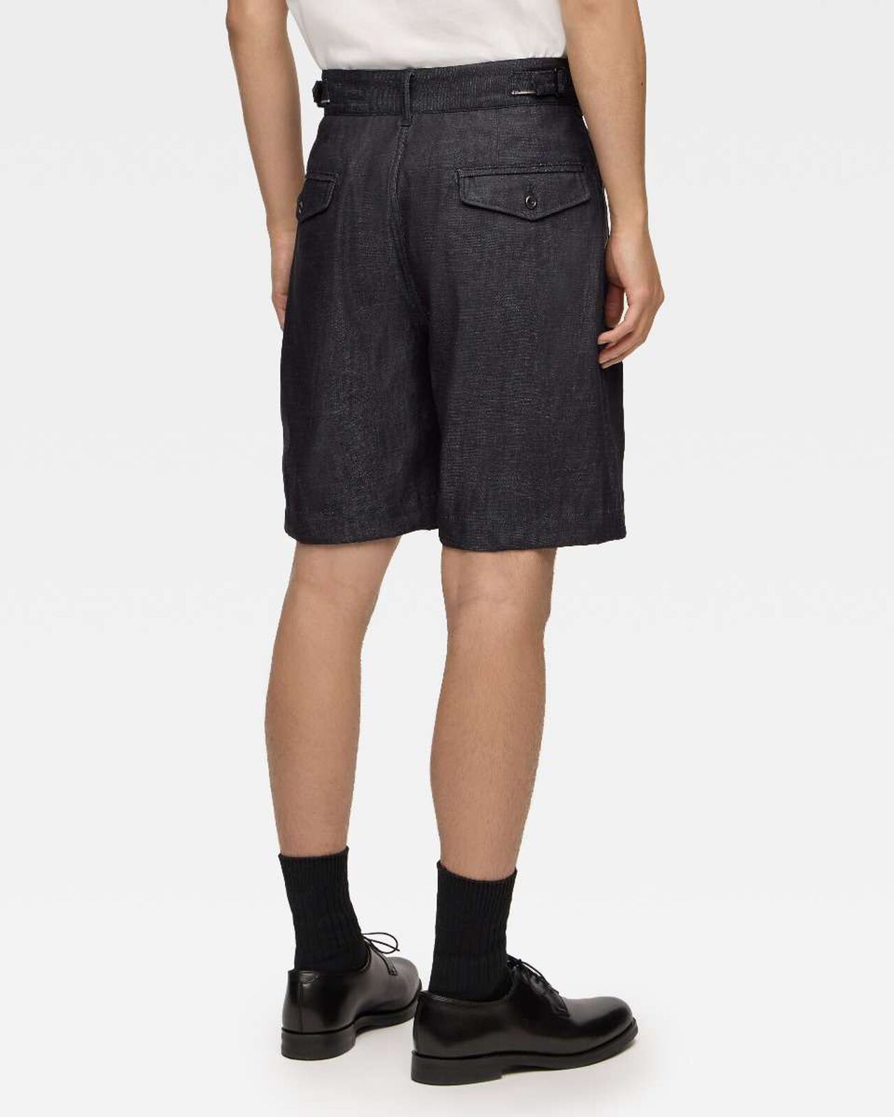 DENIM WIDE SHORTS,Indigo, large image number 2