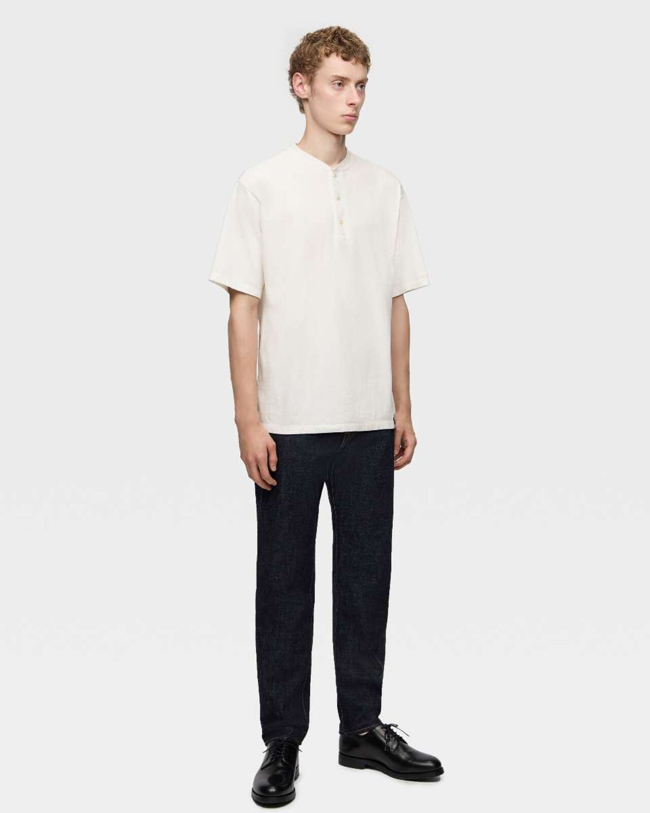 HENRY NECK S/S TEE,WHT, large image number 3