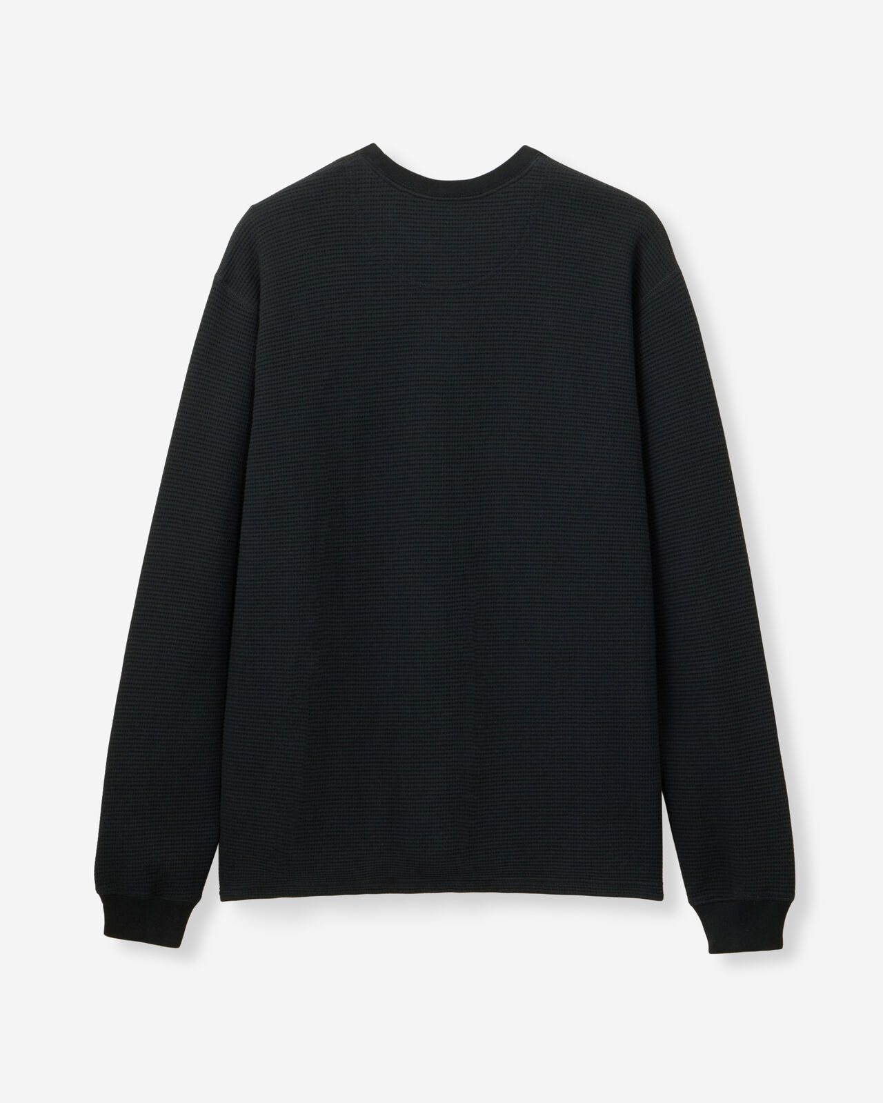 SUVIN COTTON THERMAL L/S TEE,Nero, large image number 14