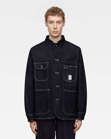 DENIM COVERALL,Indigo, large image number 0