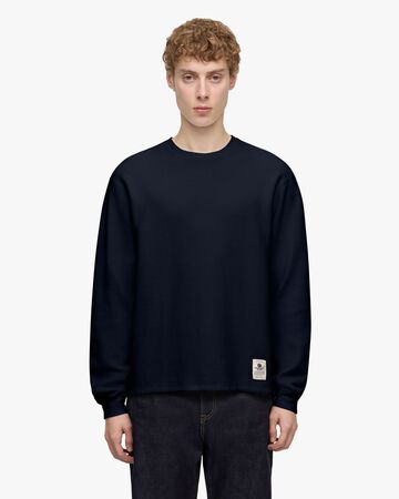 SUVIN COTTON THERMAL L/S TEE,Nero, large image number 7