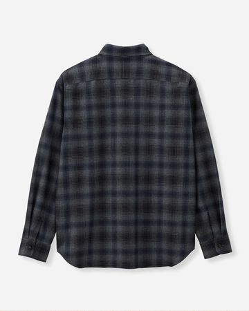 WOOL CHECK SHIRT,NAVY, large image number 6