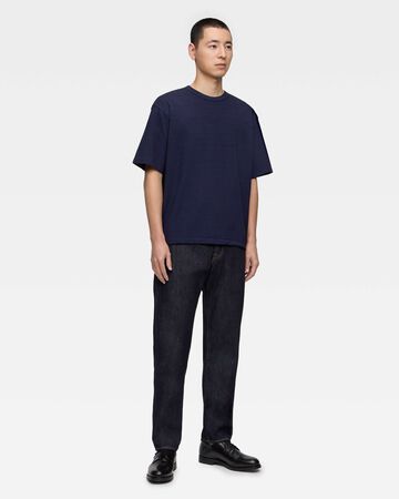 YARN DYED S/S TEE - INDIGO,Indigo, large image number 3