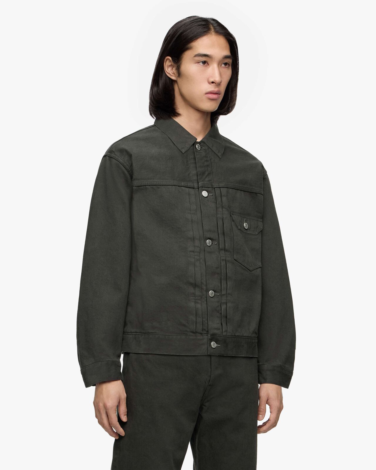 #001 DENIM JKT - BC,Light Black, large image number 1