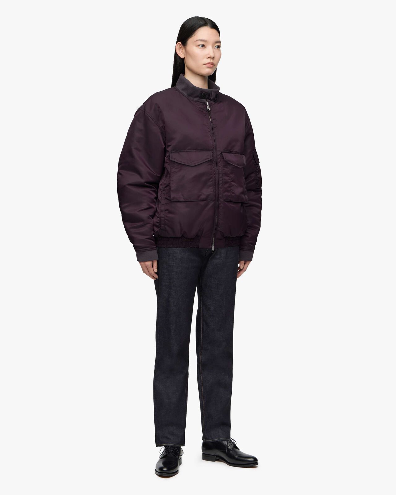 FLIGHT JACKET,Grigio, large image number 12