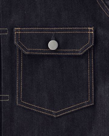 #002 SILK DENIM JACKET 15oz,Indigo, small image number 10