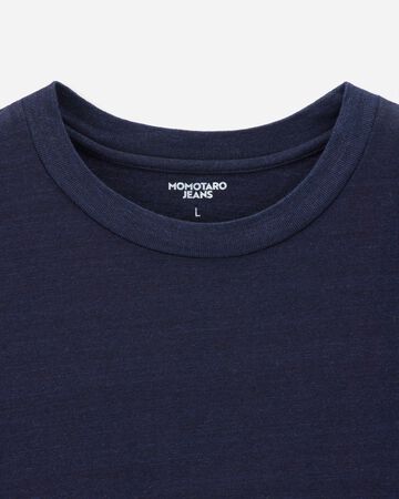 YARN DYED S/S TEE - INDIGO,Indigo, large image number 7
