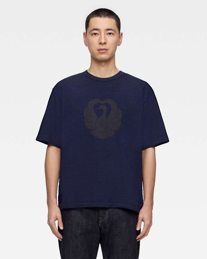 YARN DYED S/S TEE - CRANE,, medium