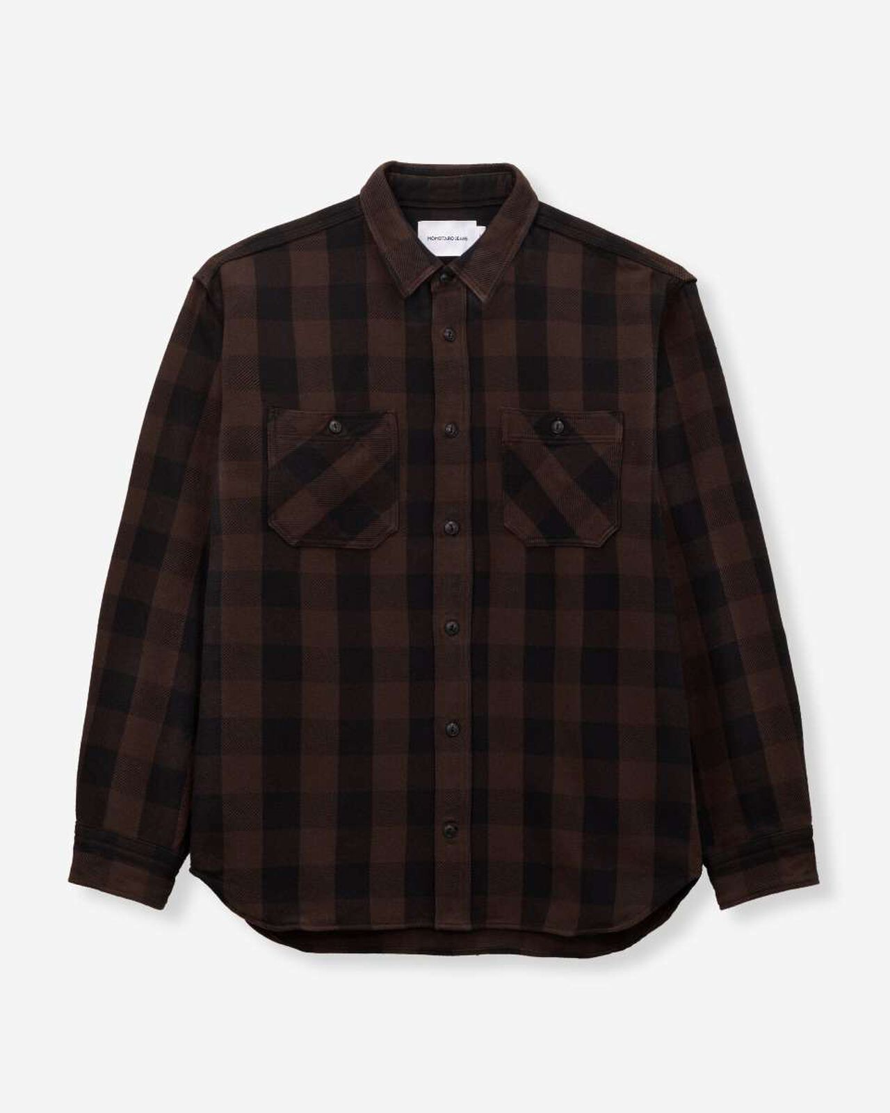 BLOCK CHECK L/S SHIRT,BRN, large image number 5