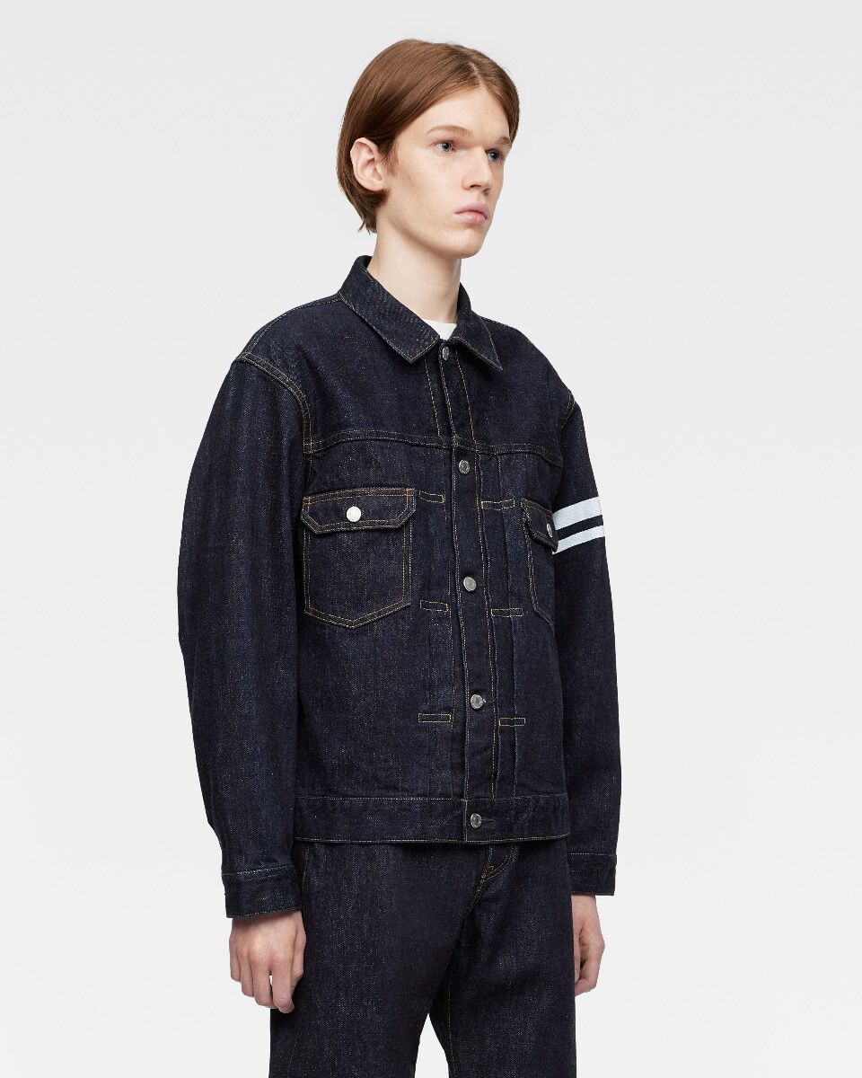 black denim jacket y2k archive 短丈 black denim jacket y2k archive 短丈 00s archive fur leather