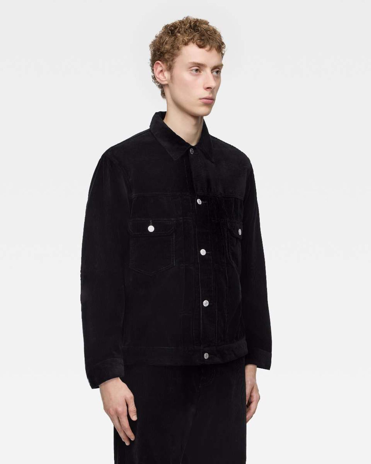 #002 CORDUROY JACKET,BLK, large image number 1