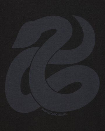 HEAVY OUNCE S/S TEE -SNAKE,Hitam, small image number 8