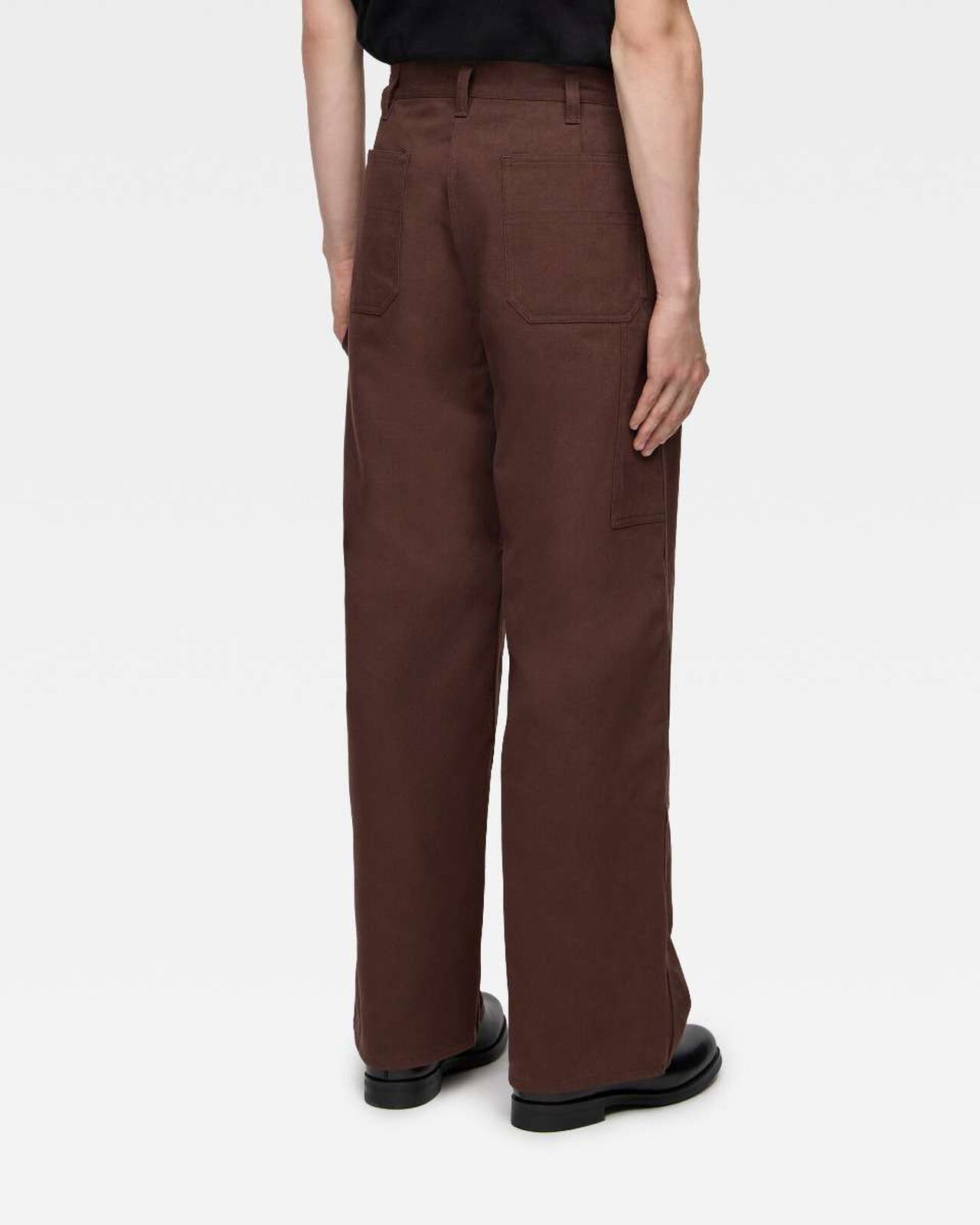 DUCK DOUBLE KNEE PANTS,Marron, large image number 2