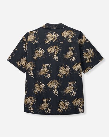 COTTON/RAYON S/S  SHIRT,BRN, large image number 6