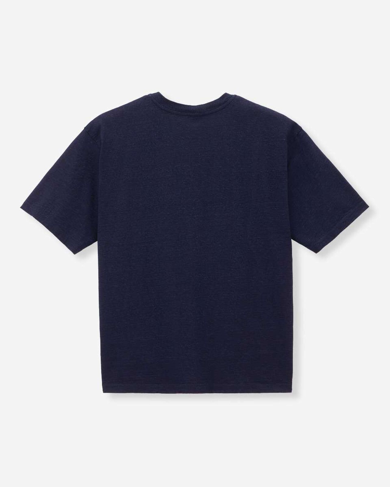 YARN DYED S/S POCKET TEE - INDIGO,Indigo, large image number 6