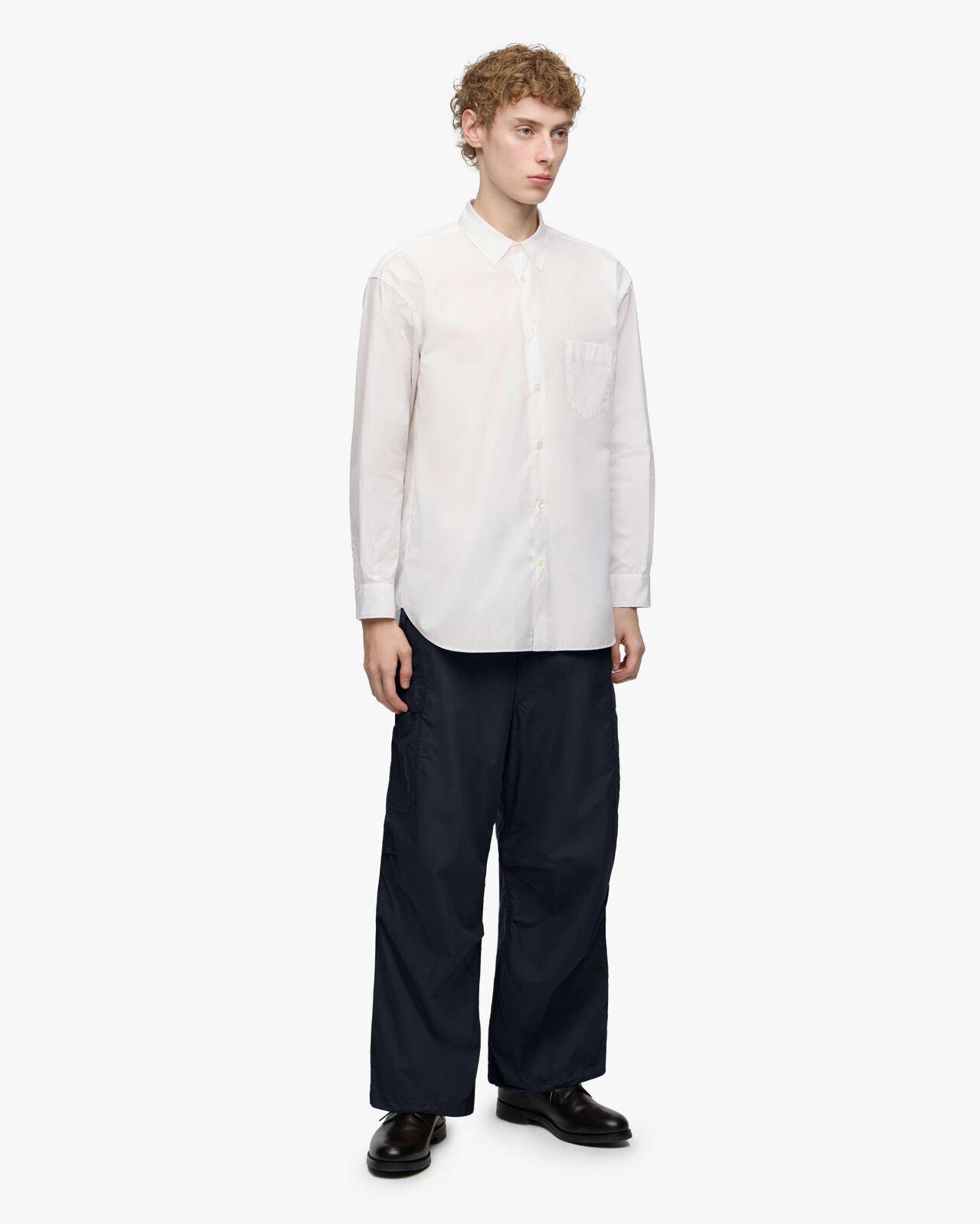 [Mid Feb Release] COTTON SILK CARGO PANTS,NAVY, large image number 10