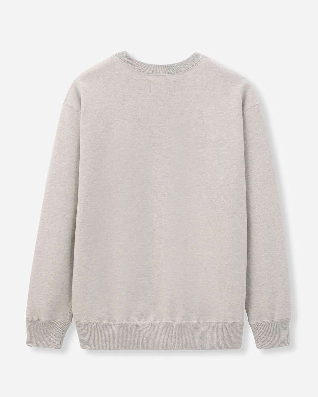 HEAVY TERRY SWEAT SHIRT,GRY, large image number 6