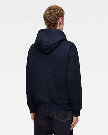 INDIGO SWEAT HOODIE-YARN DYE,Indigo, small image number 2