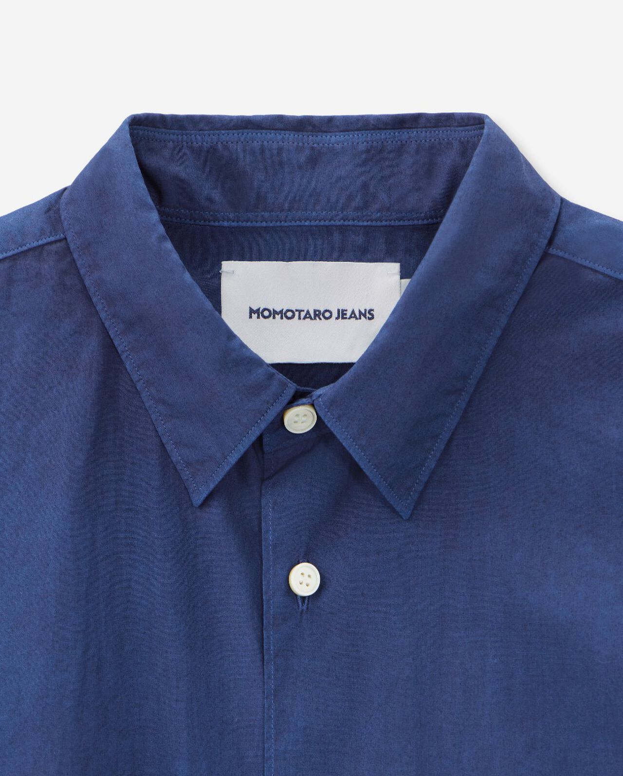 BROAD L/S SHIRT - NATURAL INDIGO,MID, large image number 14
