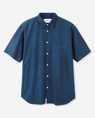 BROAD S/S SHIRT - NATURAL INDIGO,MID, large image number 6