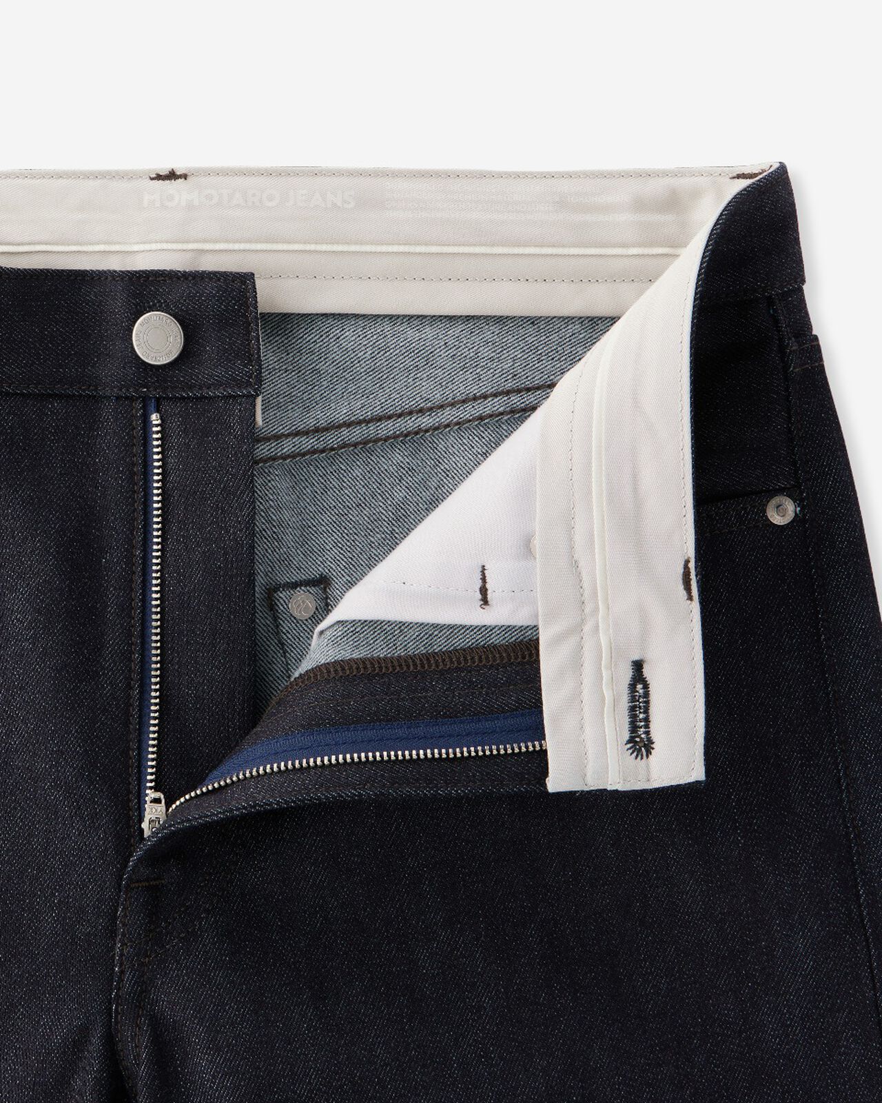 CASHMERE TAPERED 13.7oz ZIPPER FLY,Indigo, large image number 7