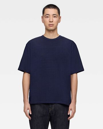 YARN DYED S/S TEE - INDIGO,Indigo, large image number 0