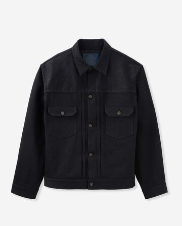 #002 STANDARD DENIM JACKET 14.7oz,Schwarz, large image number 6