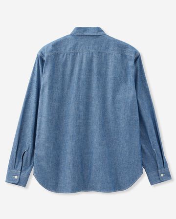 TRIPLE STITCH L/S CHAMBRAY SHIRT,Indigo, small image number 6