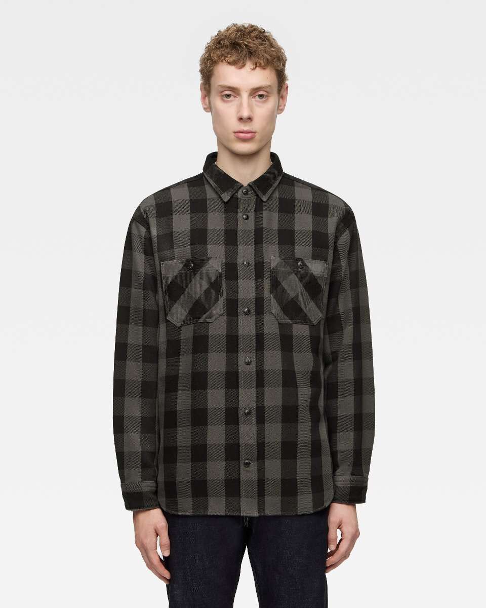 BLOCK CHECK L/S SHIRT