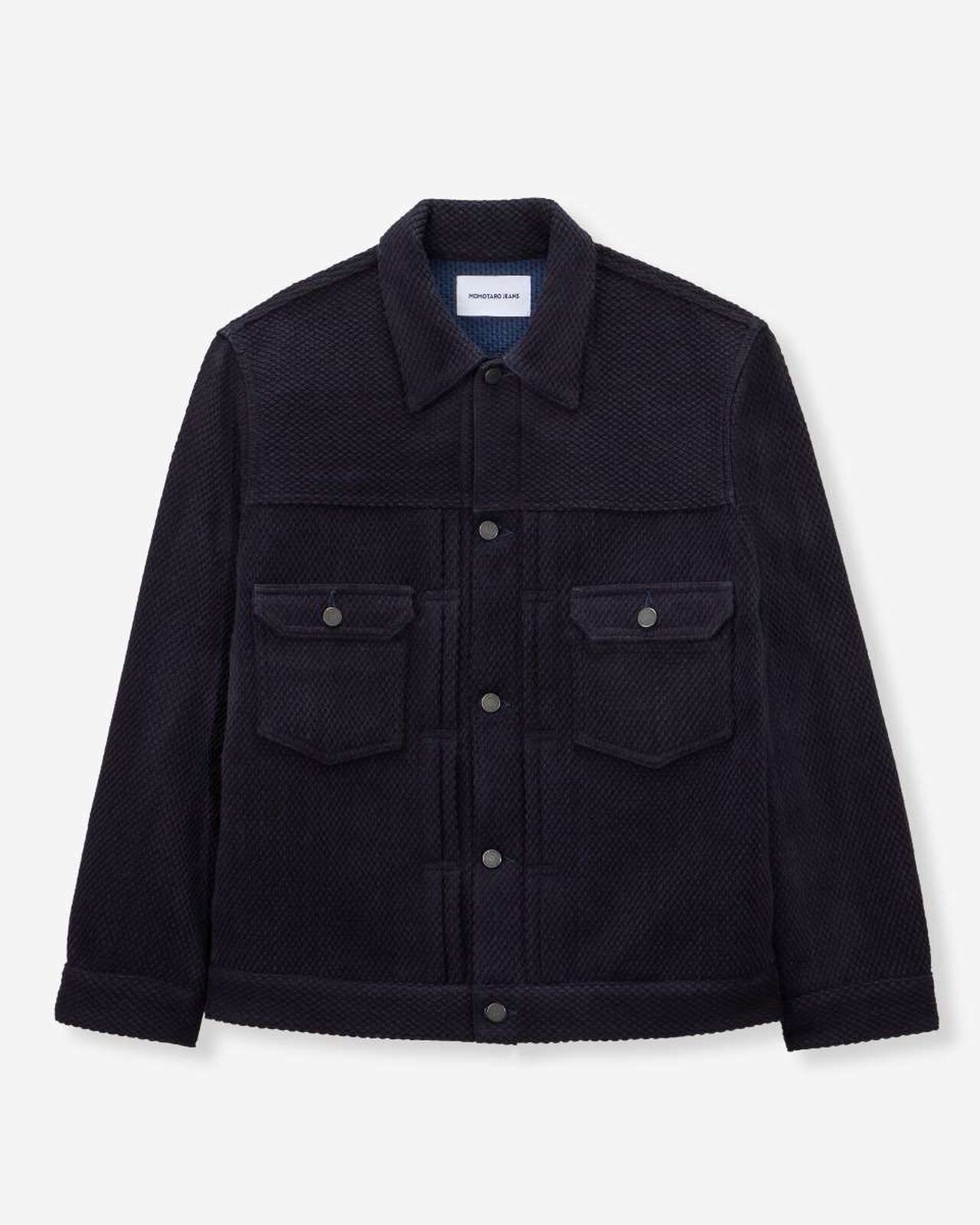 SASHIKO JACKET,Indigo, large image number 6