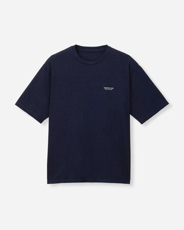 INDIGO YARN DYED TEE - GHOST SHIP,Indigo, large image number 5