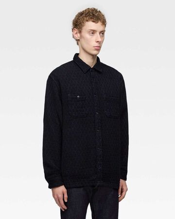 SASHIKO WORK SHIRT,Indigo, small image number 1