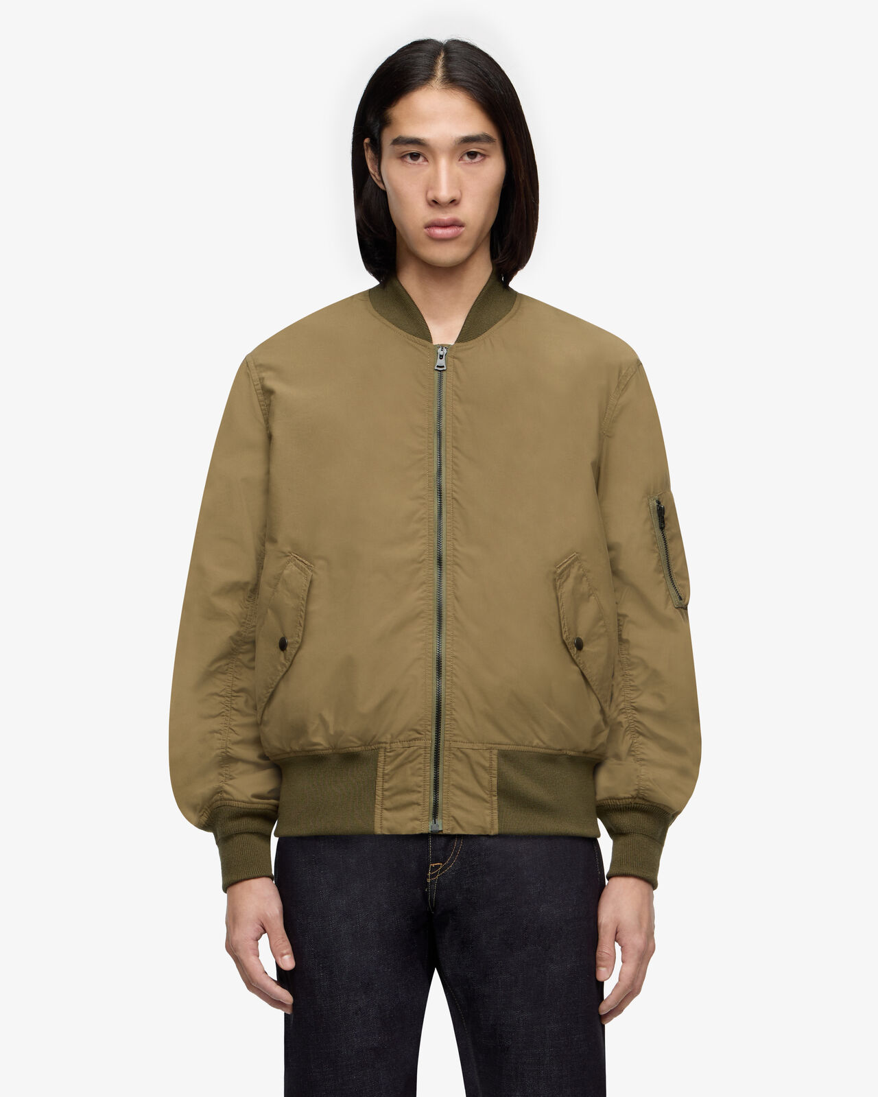 [Mid Feb Release] COTTON SILK MA-1,KHAKI, large image number 0