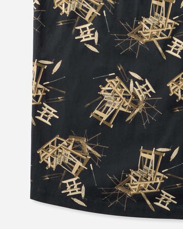 COTTON/RAYON S/S  SHIRT,BRN, large image number 9