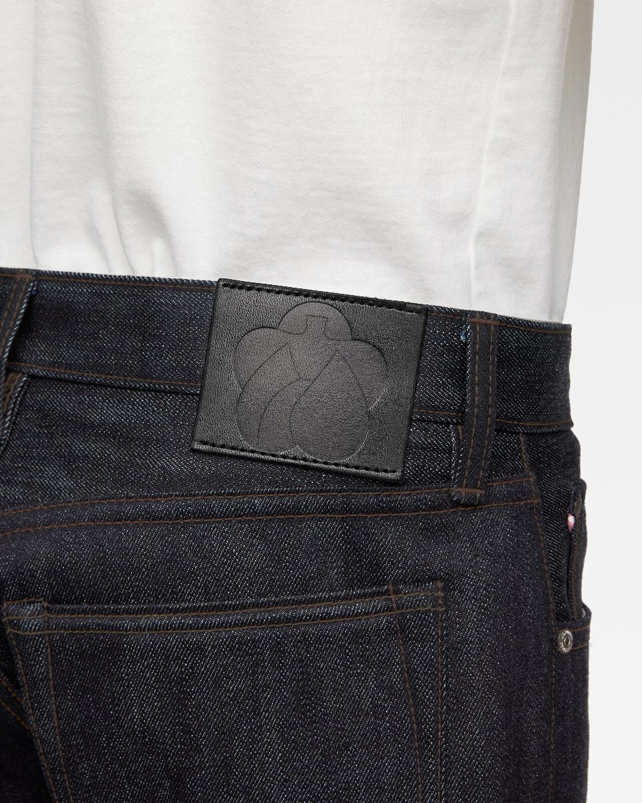 CASHMERE TAPERED 13.7oz ZIPPER FLY,Indigo, large image number 4