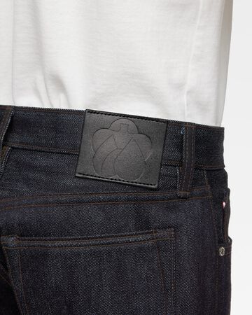 CASHMERE TAPERED 13.7oz ZIPPER FLY,Indigo, small image number 4